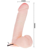 Realistischer Vibrator mit Vibration Natur 20 cm – Ansicht 4