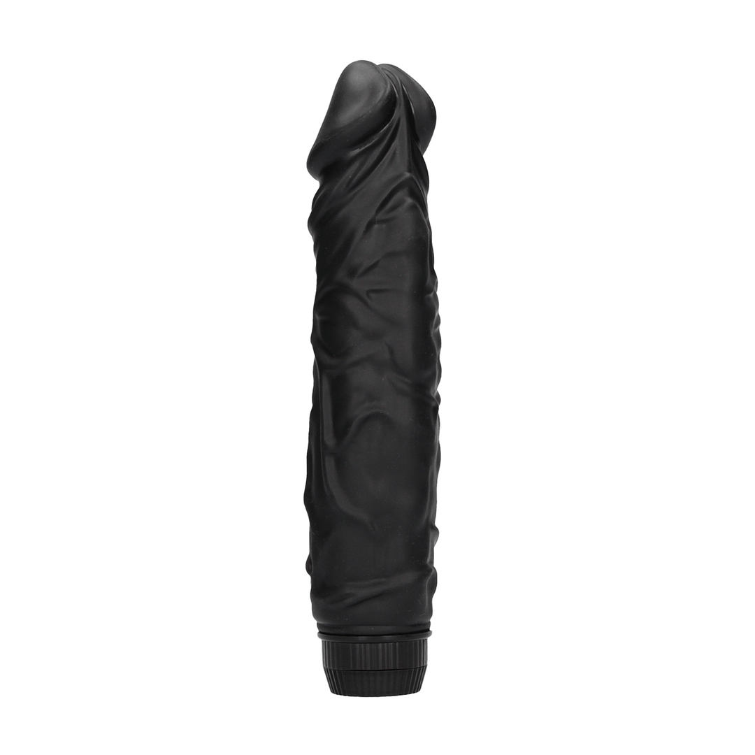 Realistischer Vibrator Multispeed Schwarz 20 x Ø 5 cm