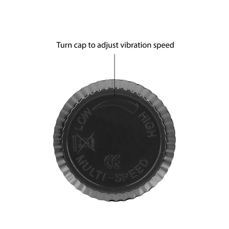 Realistischer Vibrator Multispeed Schwarz 20 x Ø 5 cm – Ansicht 6