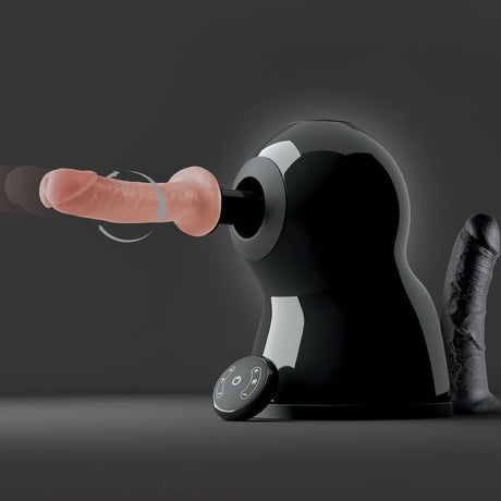 Realistischer Vibrator Sexmaschine Bigger Bang Rotation und Drücken 20 cm