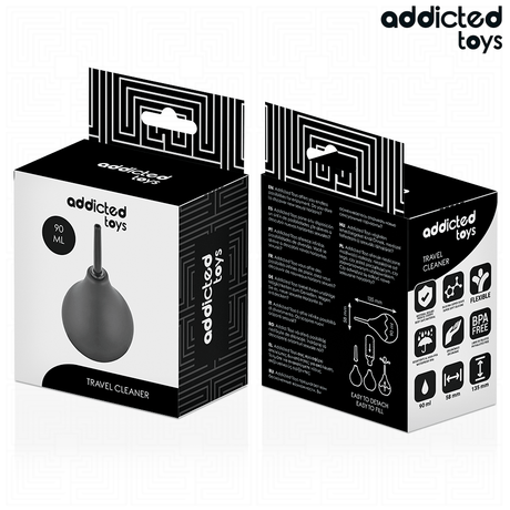Reise-Analdusche Größe S Schwarz 90 ml