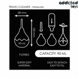 Reise-Analdusche Größe S Schwarz 90 ml