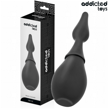 Reise-Analdusche mit langem Aufsatz Modell 1 Schwarz