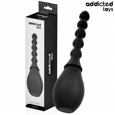 Anal Douche Travel with Long Nozzle Model 2 Black 18.5 x 2.7 cm