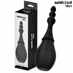 Reise-Analdusche mit langem Aufsatz Modell 4 Schwarz