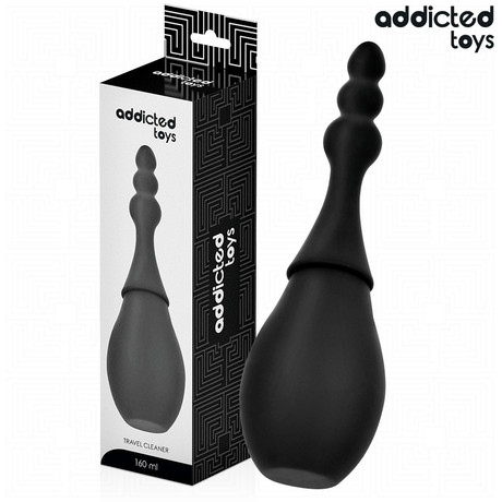 Reise-Analdusche mit langem Aufsatz Modell 4 Schwarz