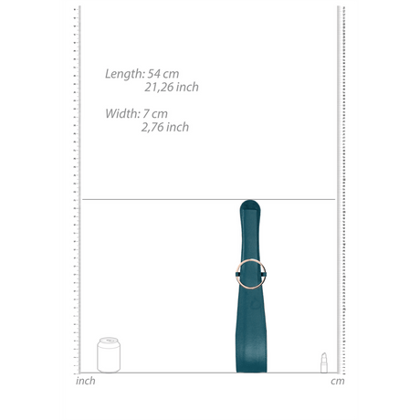 Riemenpaddle Ouch aus PU-Leder in Bordeaux und Petrol 54 cm – Ansicht 12