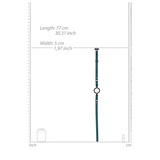 Knebel Ouch mit Silikonring in Bordeaux und Petrol 77 cm – Ansicht 12