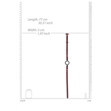 Knebel Ouch mit Silikonring in Bordeaux und Petrol 77 cm – Ansicht 6