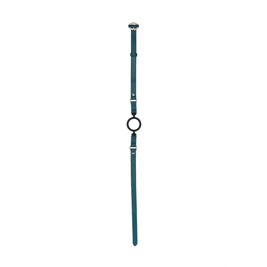 Knebel Ouch mit Silikonring in Bordeaux und Petrol 77 cm – Ansicht 11