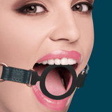 Knebel Ouch mit Silikonring in Bordeaux und Petrol 77 cm – Ansicht 7