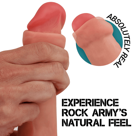 Realistischer Dildo Flüssige Silikon Ranger -x 22 x 3,6 cm.1