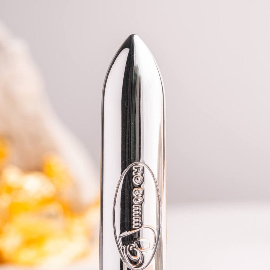 Vibrator R80 Chrom Vibrierendes Bullet Silber 8,2 x 1,5 cm.1