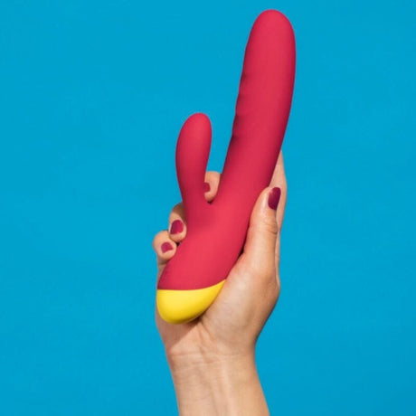 Romp - Jazz Wiederaufladbarer Hasenvibrator Rot