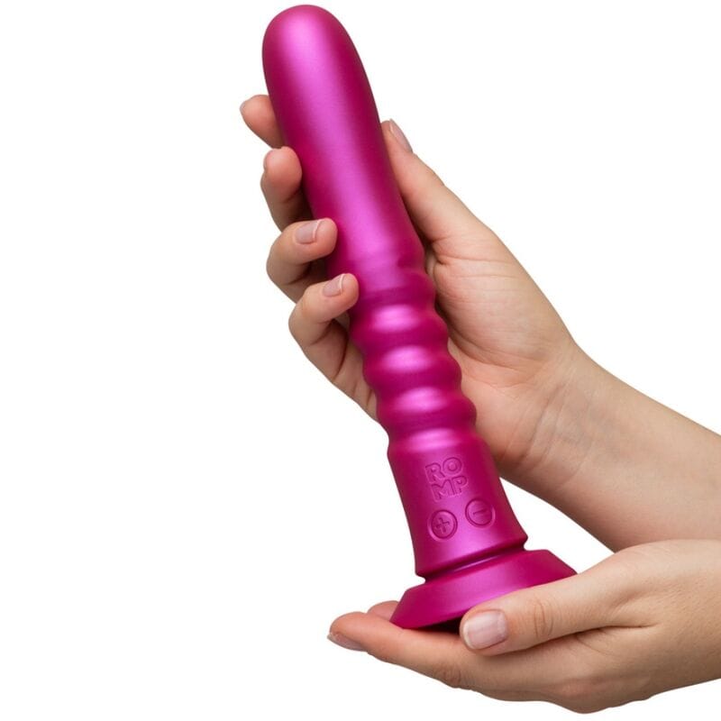 Romp - Jiggle auf- und Ab-Vibrator mit Rosa Saugnapf