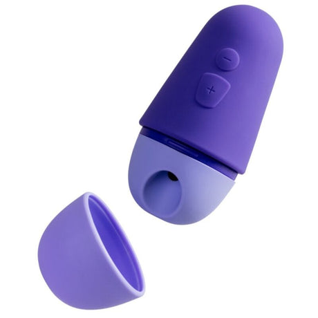 Romp - Kostenloser x Klitoralstimulator mit Deckel, 10 Stufen, Wiederaufladbar, Lila