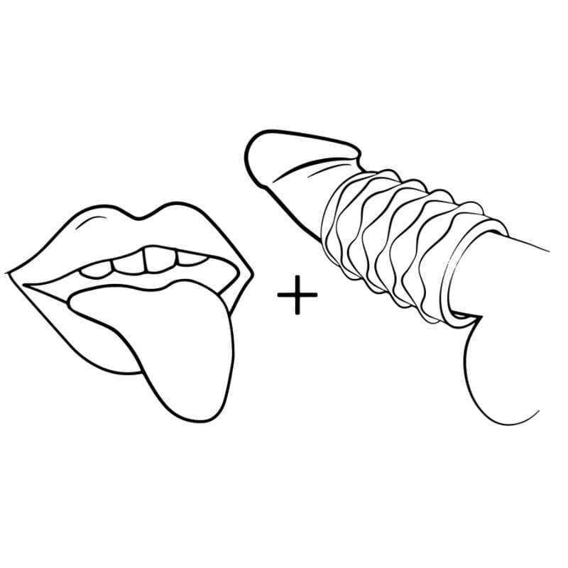 Romp - Mosh Transparenter Männermasturbator mit 6 cm Wendbarer Hülle