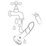 Romp - Piccolo Silikondildo mit Dreifarbigem Saugauffang 14 cm