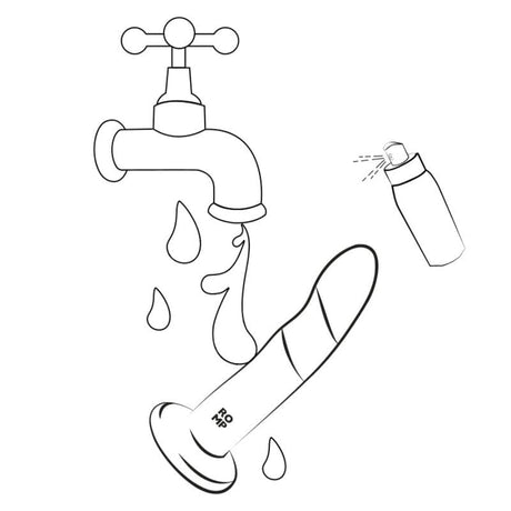 Romp - Piccolo Silikondildo mit Dreifarbigem Saugauffang 14 cm