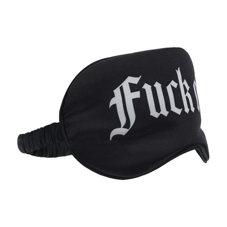 Satinmaske Fuck Off Schwarz 20,5 cm – Ansicht 3