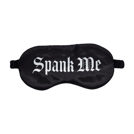 Satinmaske Spank Me Schwarz 20,5 cm