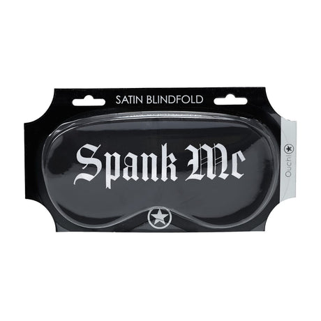 Satinmaske Spank Me Schwarz 20,5 cm – Ansicht 2