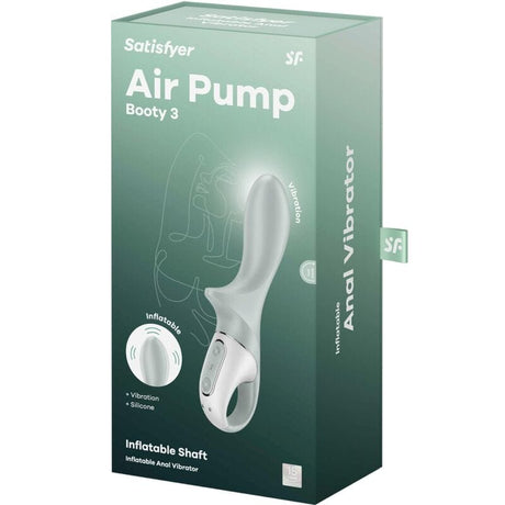 Satisfyer - Air Pump Booty 3 Aufblasbarer Analvibrator Graugrün