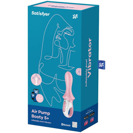 Vibrator Air Pump Booty 5+ Aufblasbarer Analvibrator Rosa.3