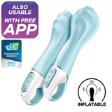 Satisfyer - Air Pump Vibrator 5+ Aufblasbare g-Spot-Vibrator-App Blau
