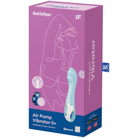 Vibrator Air Pump 5+ Aufblasbare g-Spot--App Blau.3