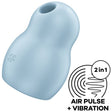 Satisfyer - Pro to Go 1 Doppelter Luftpulsstimulator & Vibrator Blau
