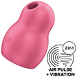 Satisfyer - Pro to Go 1 Doppelter Luftpulsstimulator & Vibrator Rot