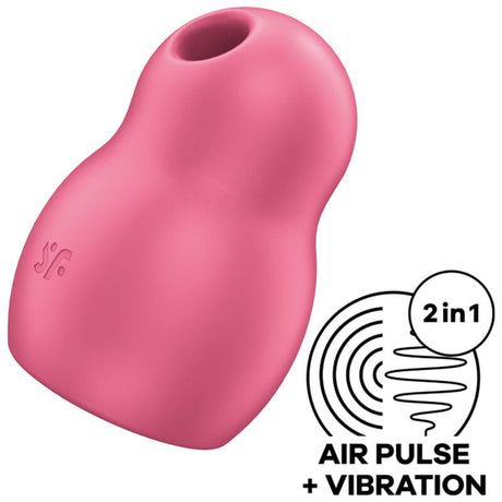 Satisfyer - Pro to Go 1 Doppelter Luftpulsstimulator & Vibrator Rot