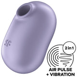 Satisfyer - Pro to Go 2 Doppelter Luftpulsstimulator & Vibrator Violett