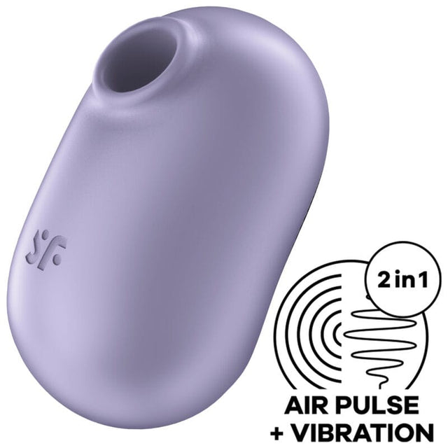 Satisfyer - Pro to Go 2 Doppelter Luftpulsstimulator & Vibrator Violett