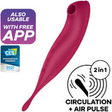 Satisfyer - Twirling Pro+ Air Pulse Stimulator & Vibrator App Rot
