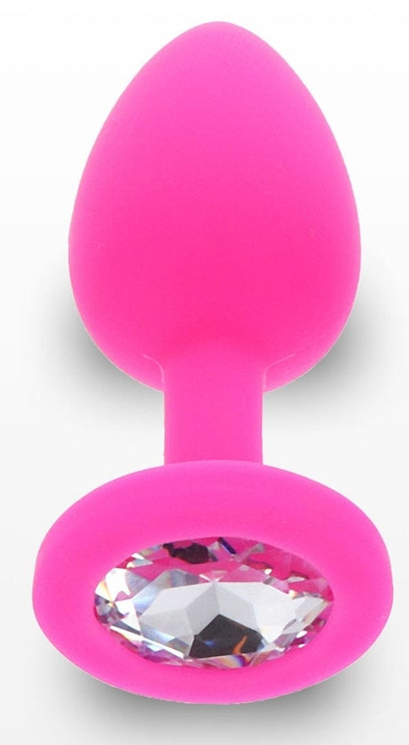 Schmuckplug Diamond Booty S 6 x 2.8cm Pink