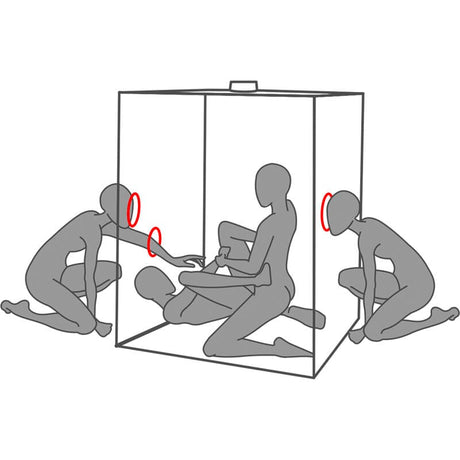 Fetisch-Toy Kink Club Cabin Scandale Schwarz & Rot.5