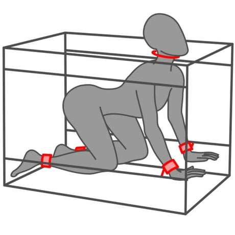 Fetisch-Toy Kink Club la Niche Cabin Schwarz & Rot.11