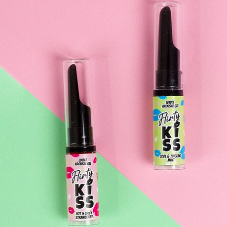 Intimpflege Flirty Kiss Gels mit Oralen Sex-Effekten Erdbeere & Minze 2 x.3