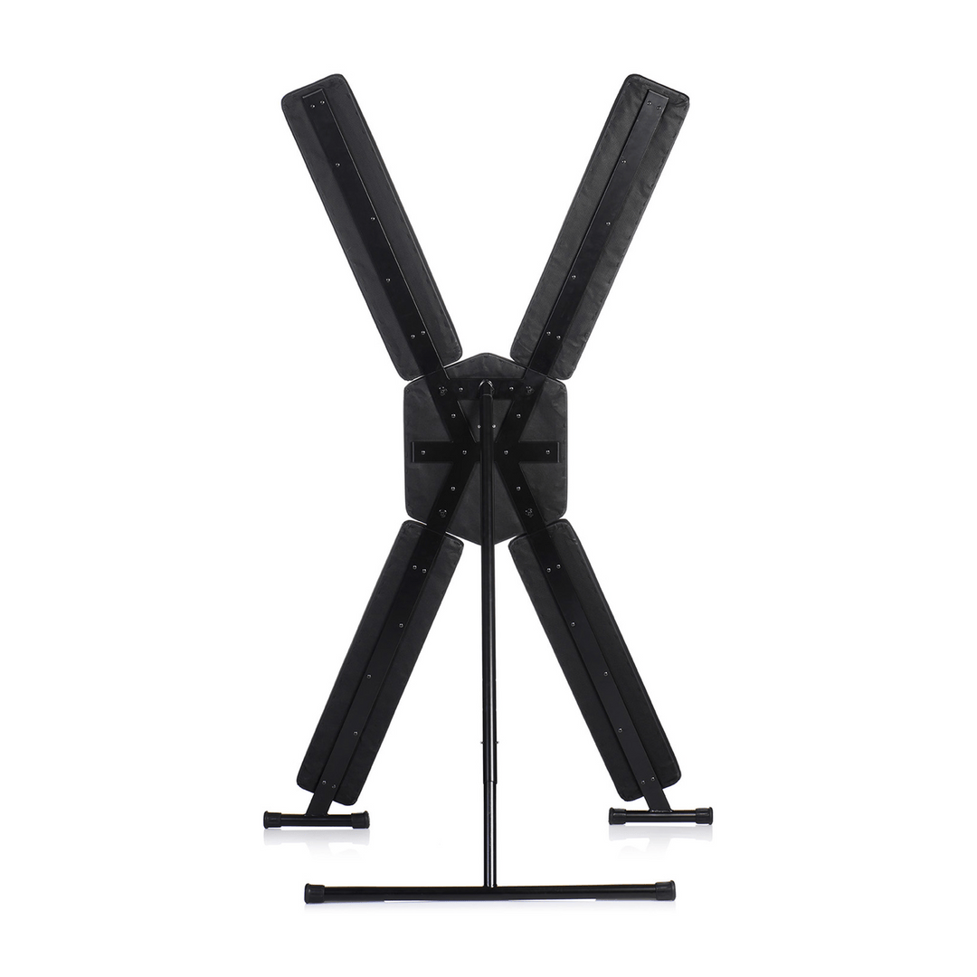 Sexmöbel Master Series Andreaskreuz Deluxe freistehend mit verstellbarem Winkel Schwarz 183,4 cm – Ansicht 4