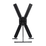 Sexmöbel Master Series Andreaskreuz Deluxe freistehend mit verstellbarem Winkel Schwarz 183,4 cm – Ansicht 4