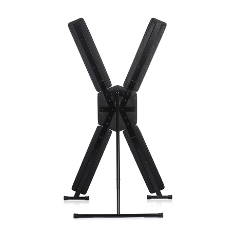 Sexmöbel Master Series Andreaskreuz Deluxe freistehend mit verstellbarem Winkel Schwarz 183,4 cm – Ansicht 4