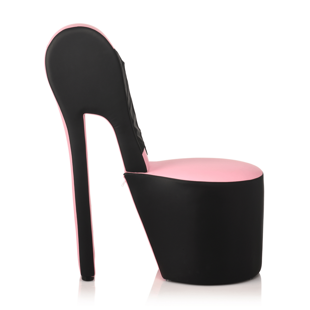 Sexmöbel Stiletto Sessel in Schuhform Holz und Schaum Schwarz und Pink 90,8 cm – Ansicht 3