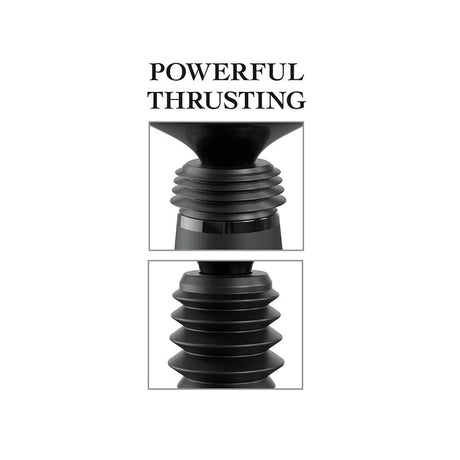 Sextoy Body Dock Thruster Dildoklemme mit 7 Push-Modi Schwarz