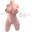 Liebespuppe Torso Super Flexibel und Realistisch 59,5 x 25 cm