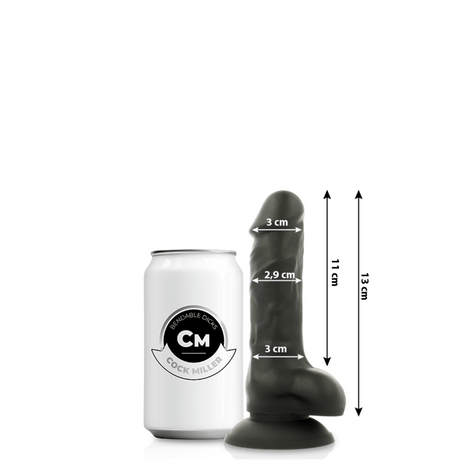 Sextoy Silikon Dichte Cocksil Artikulierbar Schwarz