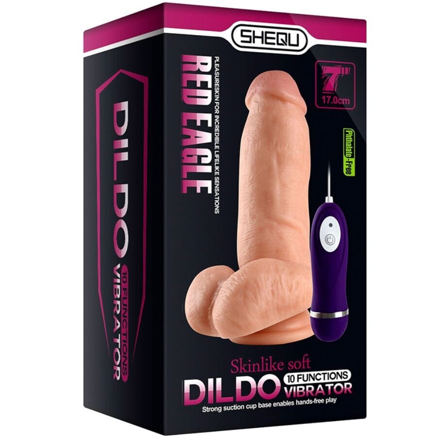 Vibrator Red Eagle Vibratordildo mit Fernbedienung 17 cm.6
