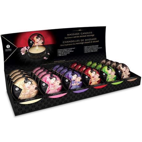 Massageöl Mini Caress by Candlelight Display Massagekerzen 30 ml.6