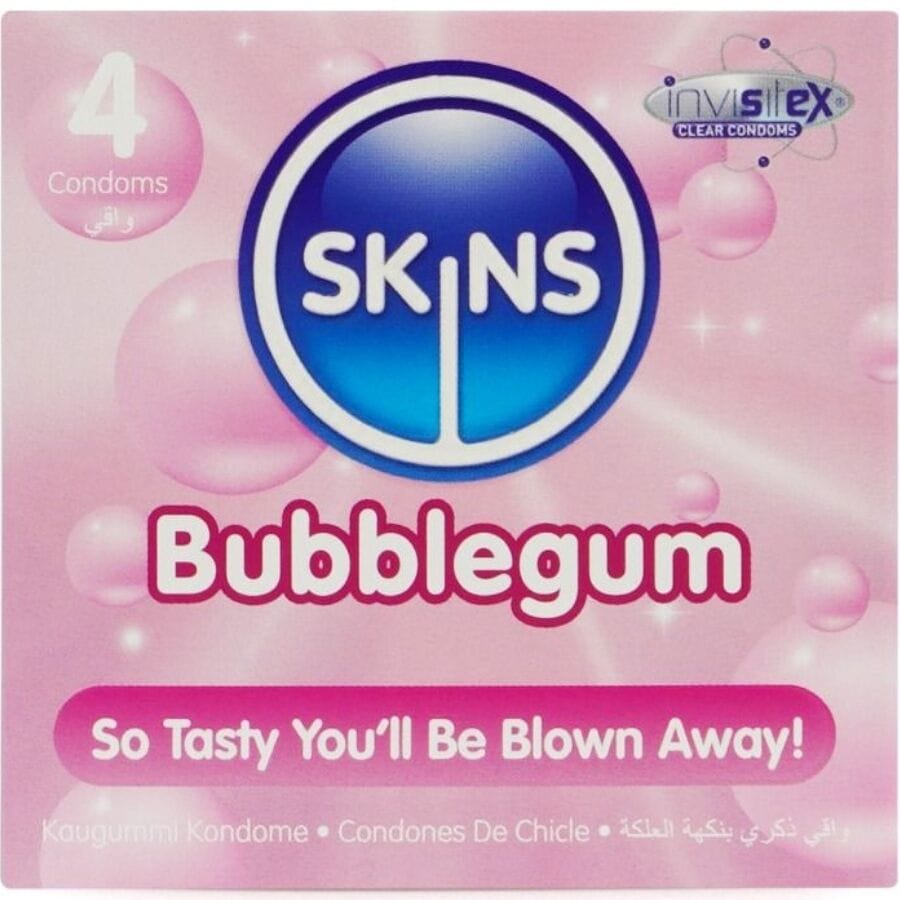 Kondom Bubblegum Premium-Kondome Packung 4